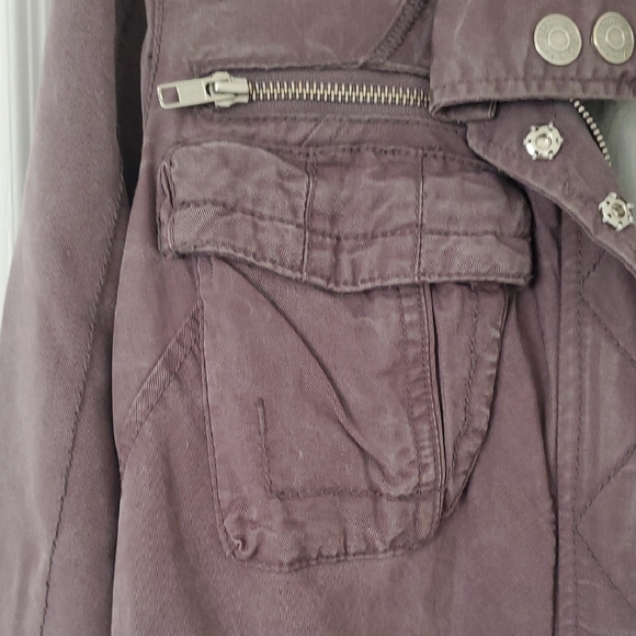 Zadig & Voltaire Purple Cotton Jacket Relaxed Fit- Oversized - Picture 3 of 9